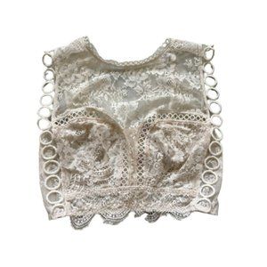 Victoria's Secret White Lace Bralette Top | Small
